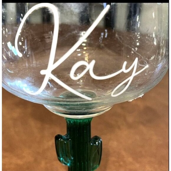 Personalized Cactus Margarita Glass - Picture 2 of 6